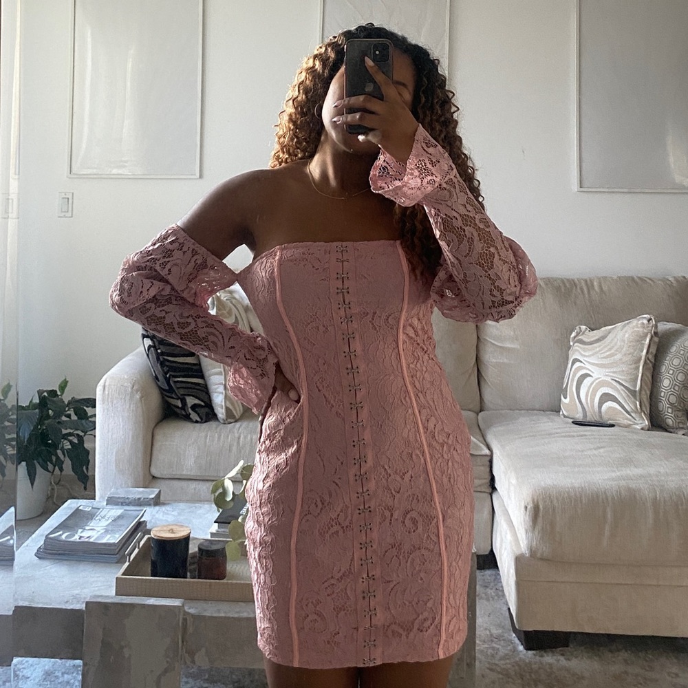 Pink lace PLT dress